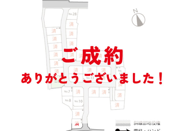 【土地】徳永町西側No.15　ご成約ありがとうございました！